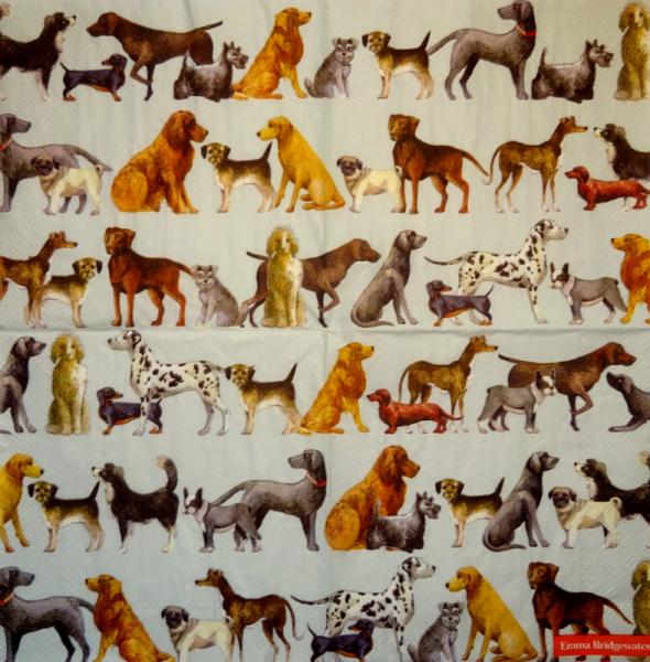 HUN-763 Dogs - 3-ply - Ihr - Emma Bridgewater